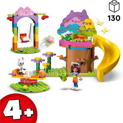 LEGO 10787 Gabby's Dollhouse Kitty Fairy's Garden Party Toy Playset com Gabby & Pandy Paws Figures plus Tree House, Swing, Slide & Roundabout, presente para meninas, meninos, crianças de 4 anos ou mais (pré-encomenda agora)