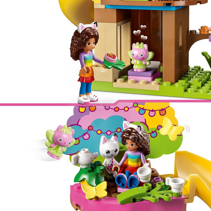 LEGO 10787 Gabby's Dollhouse Kitty Fairy's Garden Party Toy Playset com Gabby & Pandy Paws Figures plus Tree House, Swing, Slide & Roundabout, presente para meninas, meninos, crianças de 4 anos ou mais (pré-encomenda agora)