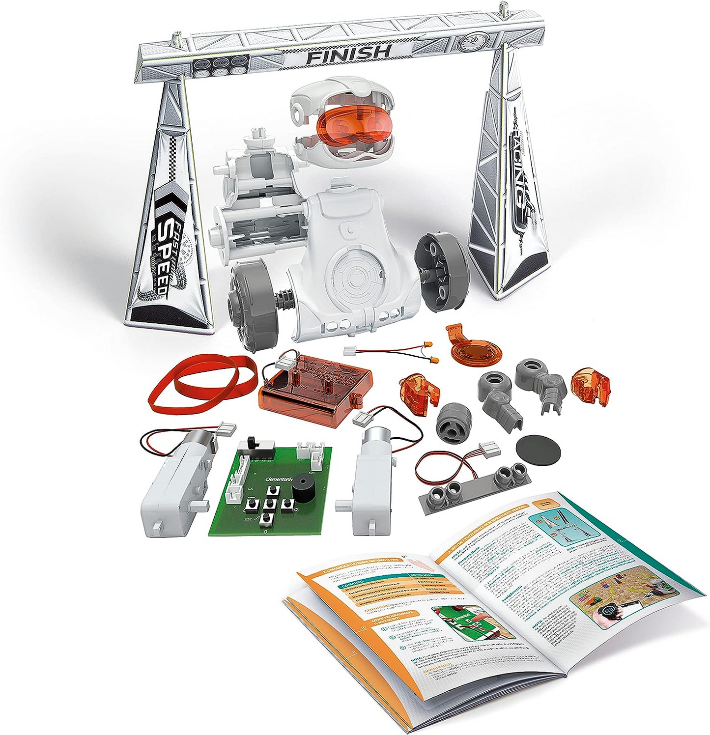 Clementoni 75053 Science &amp; Play Mio Robot, Scientific, Set de construcción, Regalo para niños a partir de 8 años, Juguetes STEM, Versión en inglés Hecho en Italia, Multicolor