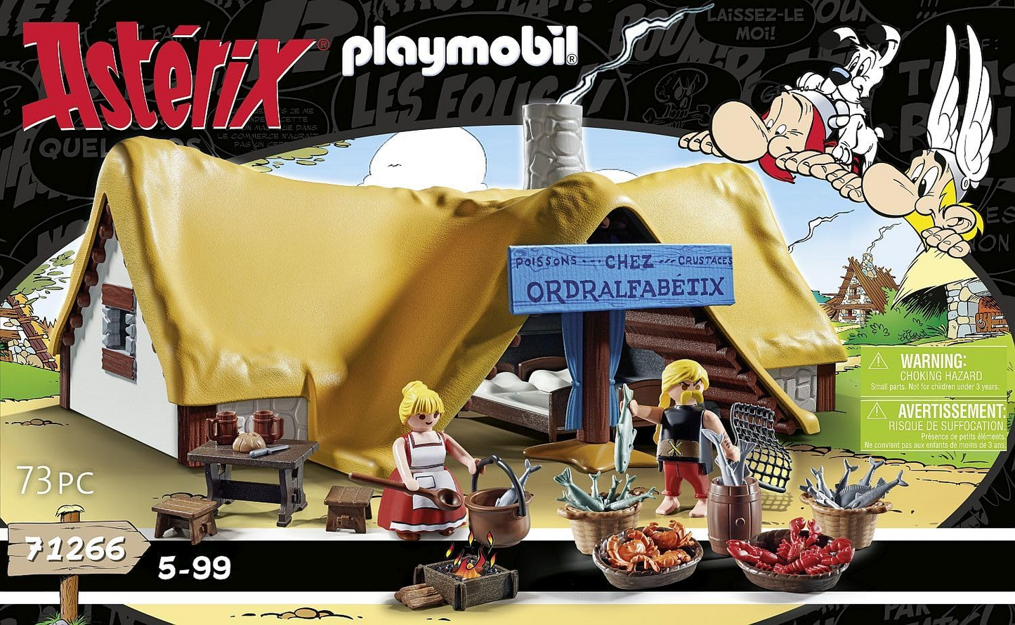 Playmobil 71266 Astérix: La Cabaña de Unhygienix, Unhygienix y su mujer Bacteria