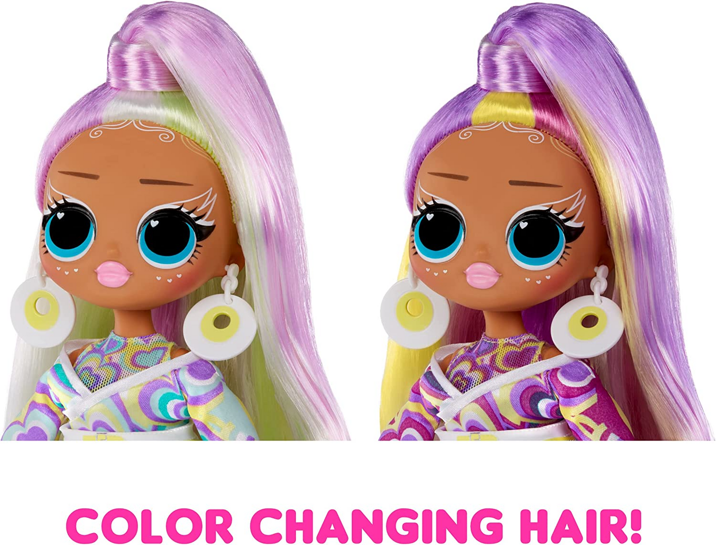 Jajaja ¡Sorpresa! Muñeca de moda OMG Sunshine Makeover - SUNRISE - Cambio de color UV bajo el sol, muchas sorpresas y accesorios fabulosos - Gran regalo para niños de 4 años en adelante