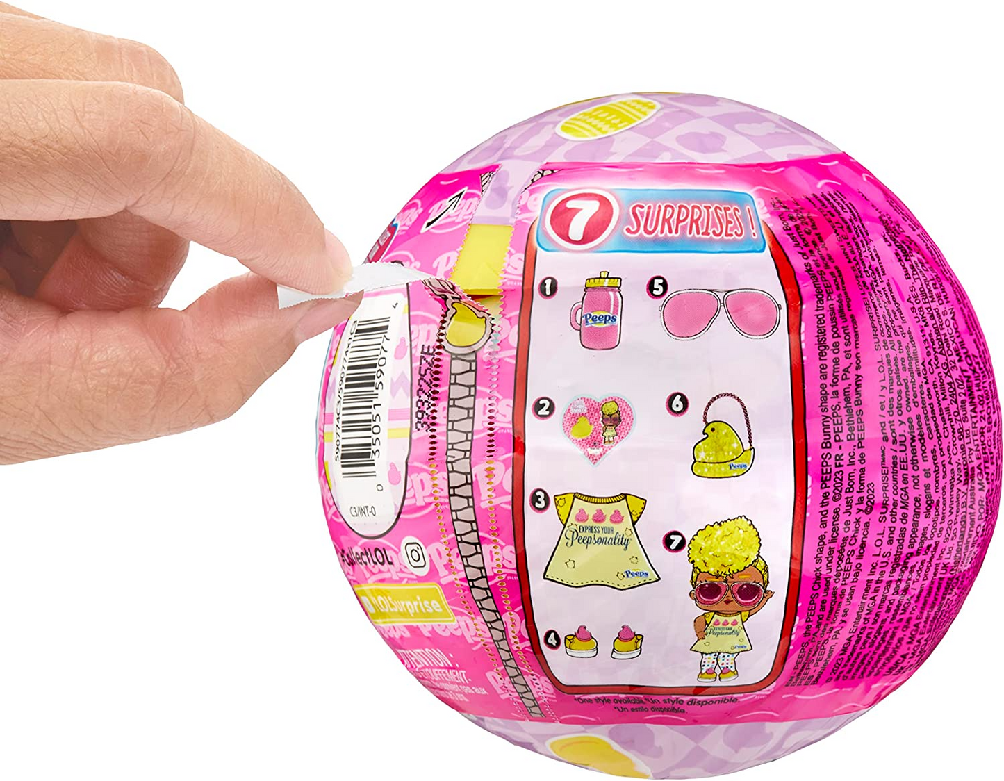 L.O.L. Surprise!  Loves Mini Sweets Peeps - Tough Chick - Edição limitada com tema de primavera - Boneca colecionável com 7 surpresas - Para meninas, meninos e colecionadores com mais de 4 anos