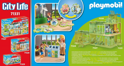 Playmobil 71331 Aula de meteorologia da City Life School, sala de aula de brinquedo, brinquedo educativo, compatível com outros conjuntos escolares, conjunto adequado para crianças de 4 anos ou mais