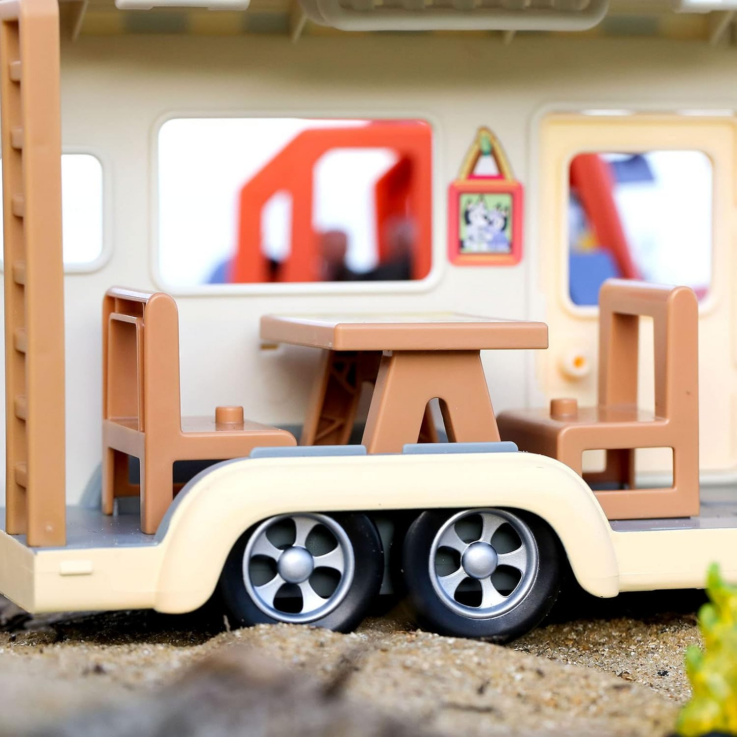 Bluey Playset de caravana, figuras de 2,5-3 polegadas