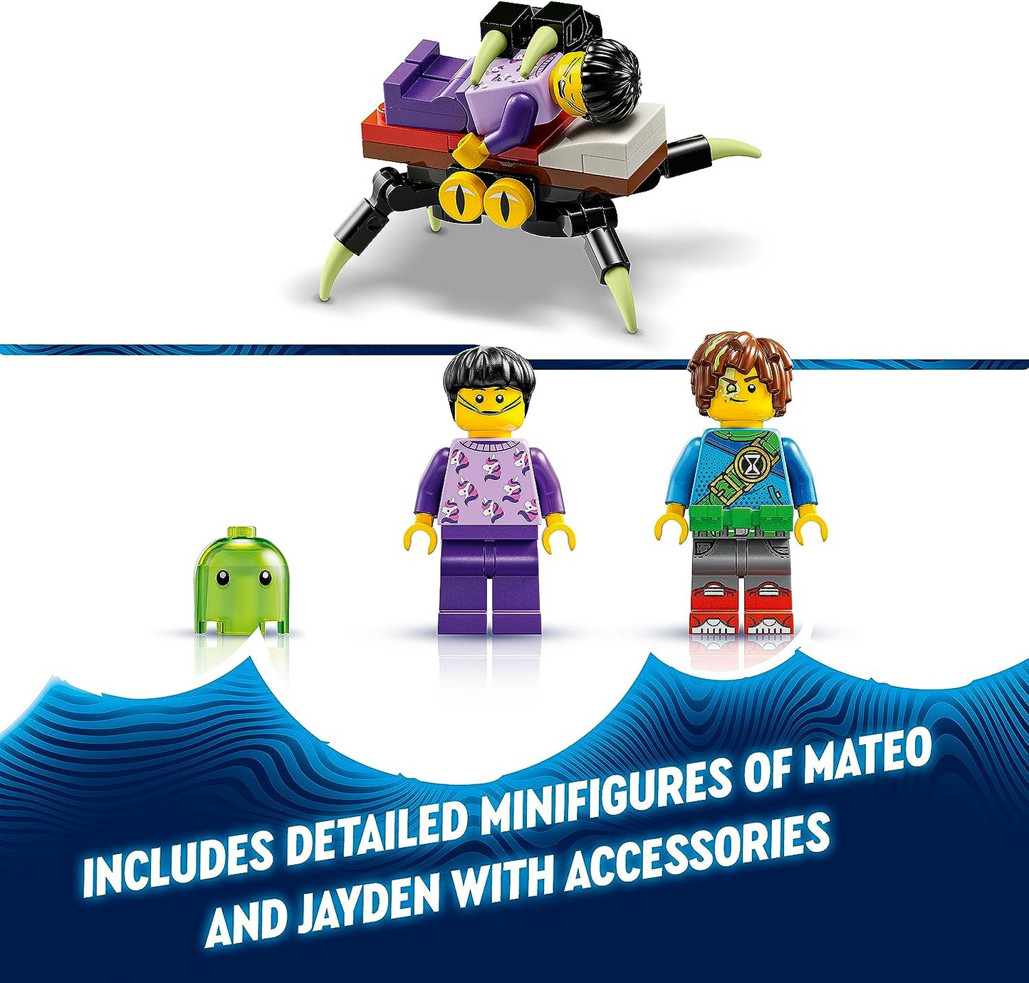 LEGO 71454 Conjunto de brinquedos DREAMZzz Mateo e Z-Blob, o robô com figura de robô e minifiguras de Jayden e Mateo, jogo de aventura de sonho imaginativo baseado no programa de TV, brinquedos para crianças com mais de 7 anos