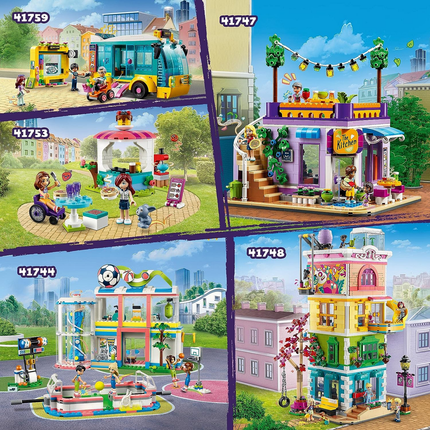 LEGO  41753 Conjunto de café Friends Pancake Shop, brinquedo criativo para meninas, meninos e crianças de 6 anos ou mais com mini bonecas Paisley e Luna, além de boneco de coelhinho, pequeno presente para crianças