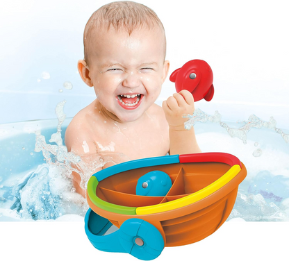 Clementoni  17688 Fishing-Early, Infant, Activity 1 Year Olds, Floating Bath Toy for Kids, Made in Italy, Multi-Colored, Medio