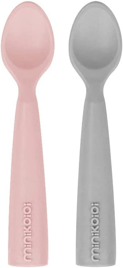 Minikoioi  101140017 2 colheres de colher rosa/cinza