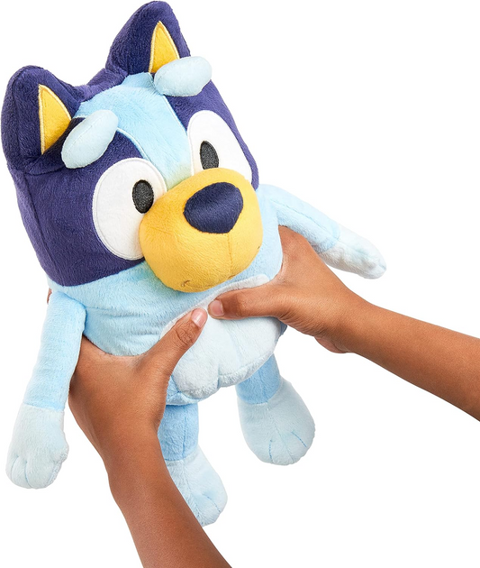 Bluey Bingo grande 30cm falando sons de pelúcia: personagem colecionável oficial fofinho brinquedo macio Jumbo