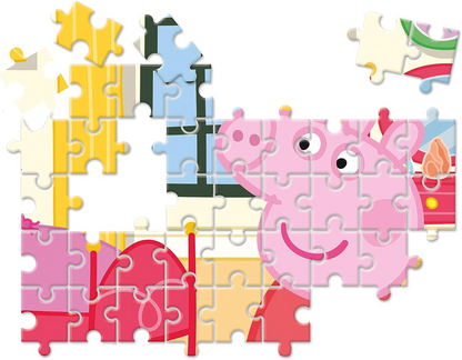 Clementoni 20271 18+30+48+60pzs Supercolor 10 en 1 Peppa Pig (3x18, 4x30, 2x48 y 1x60 piezas) - Puzzle para niños a partir de 4 años, multicolor, mediano