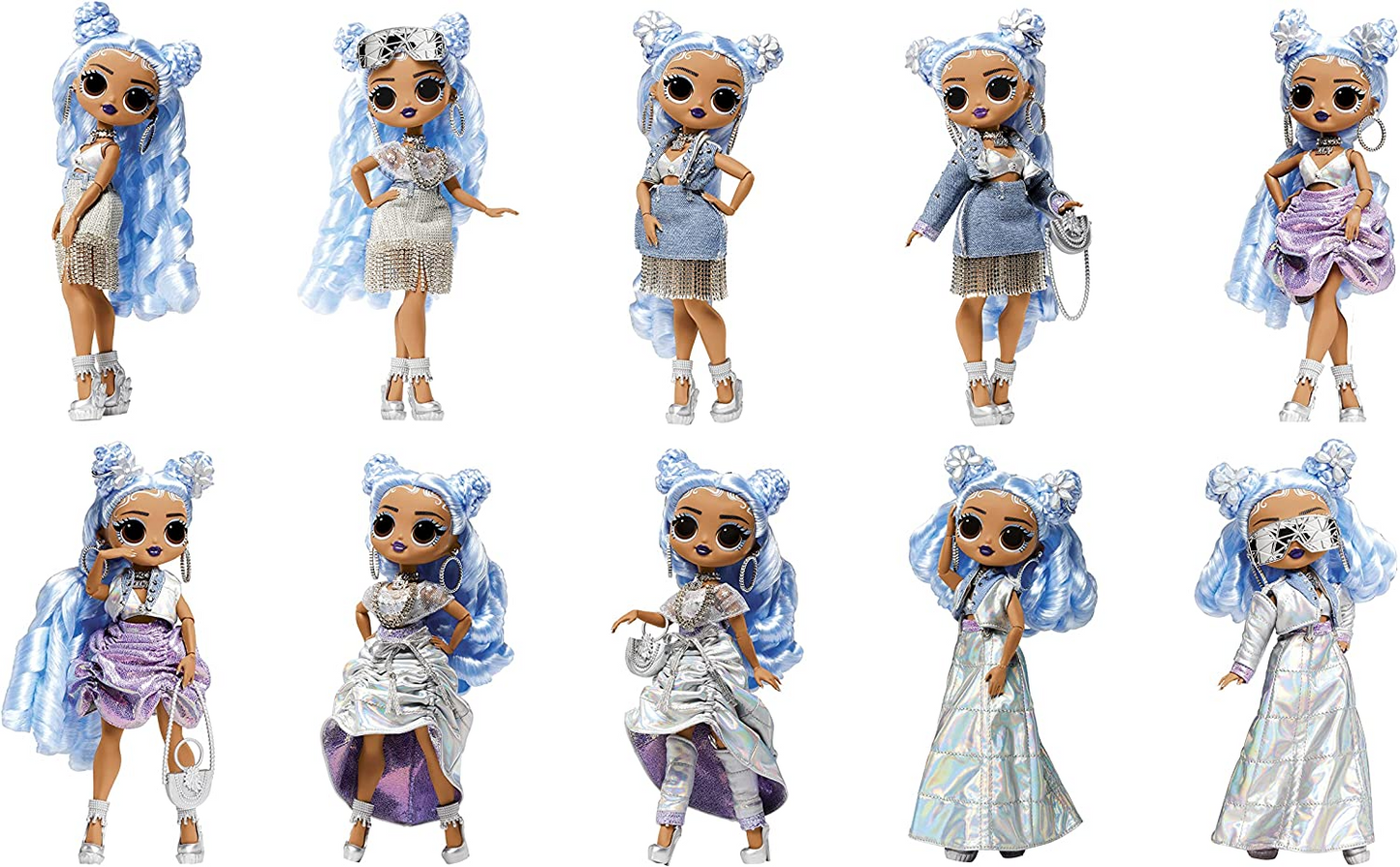 L.O.L. Surprise!  Bonecas OMG Fashion Show Style Edition - Missy Frost - Boneca de 10"/25 cm com mais de 320 looks de moda - Inclui roupas transformadoras, acessórios e muito mais - Colecionável - Para crianças de 4 anos ou mais