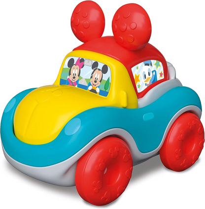 Clementoni  17722 Coche desmontável Mickey Minnie Puzzle Car Disney Baby-Early, Infant, Activity Toys for 1 Year Olds, Made in Italy, Multi-Colored, Medio