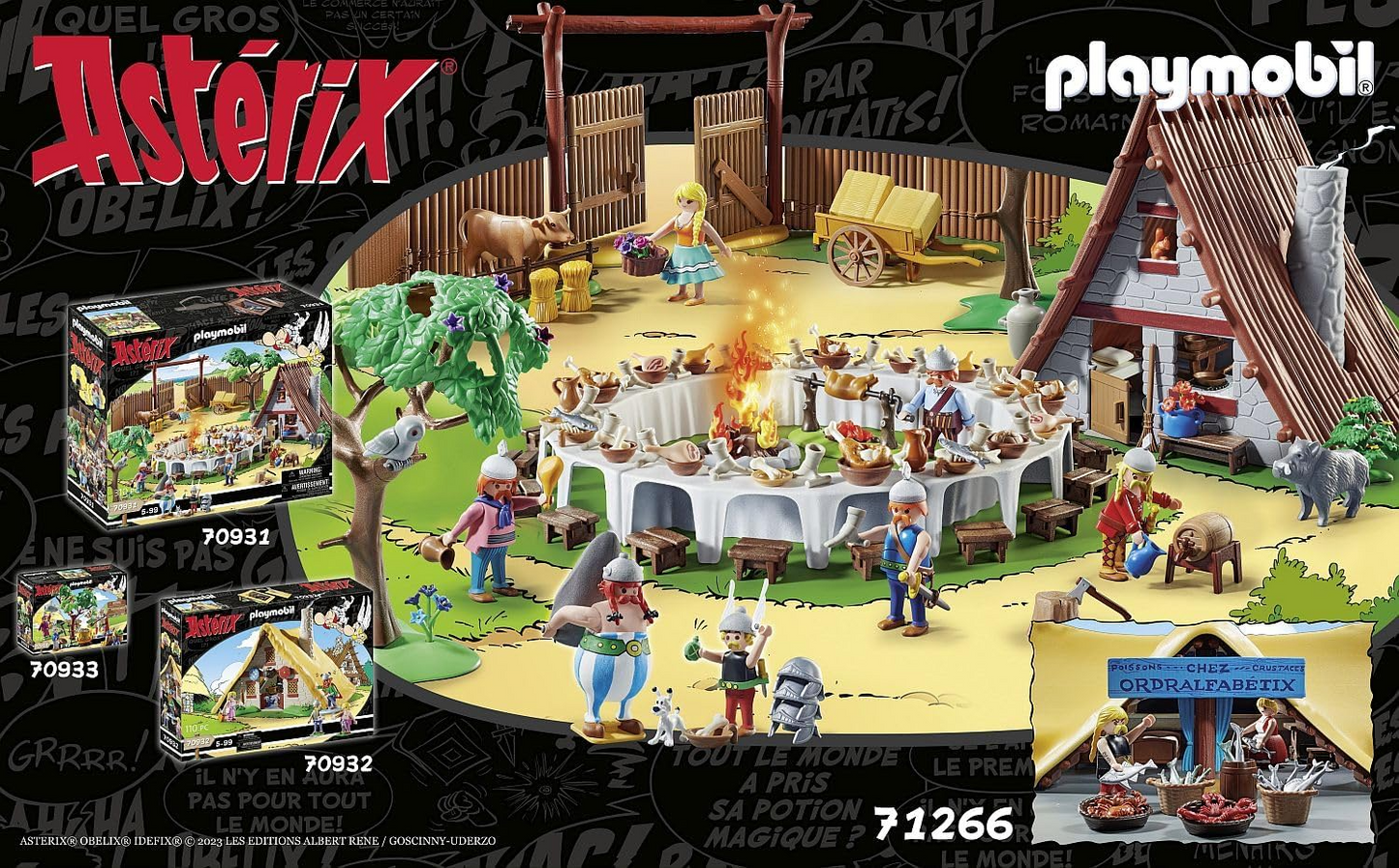 Playmobil 71266 Astérix: La Cabaña de Unhygienix, Unhygienix y su mujer Bacteria