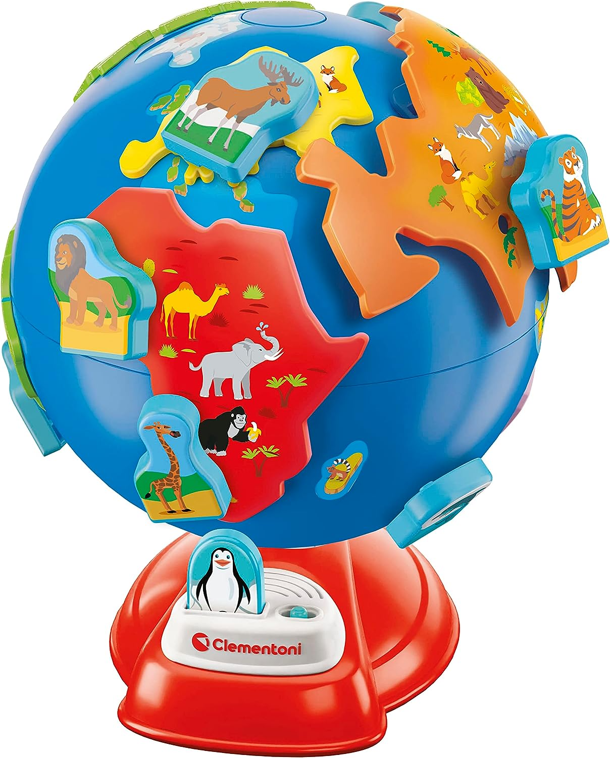 Clementoni 61366 First Interactive Digital Children Age 3, brinquedos educativos, globos do mundo, versão em inglês feito na Itália, multicolorido