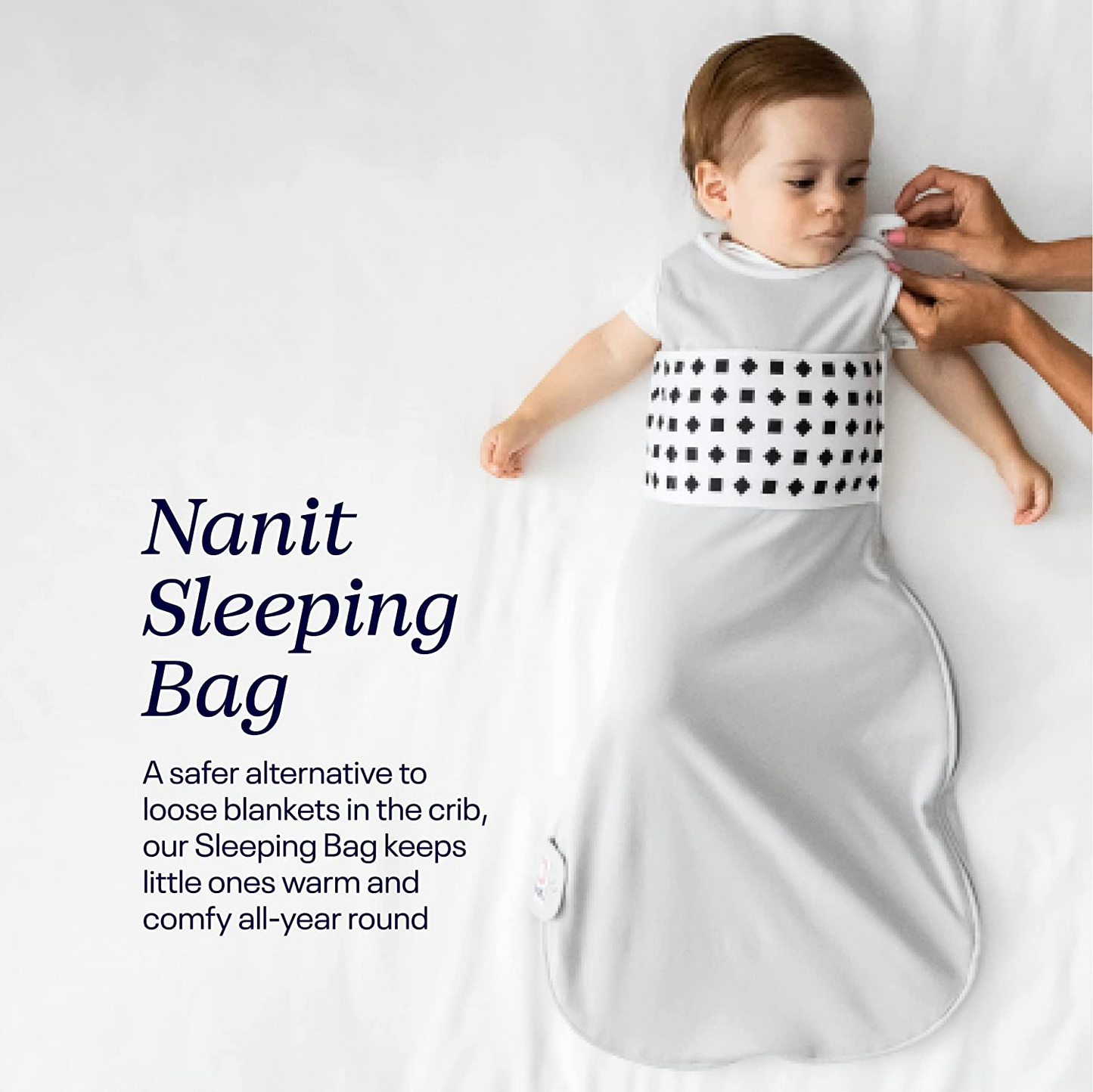 Saco de dormir Nanit Breathing - Pequeño, Caqui