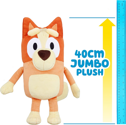 Bluey Melhor companheiro bingo extra grande 18 Polegada pelúcia oficial colecionável personagem fofinho jumbo brinquedo macio