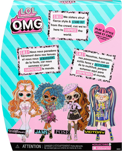 L.O.L. Surprise OH MEU DEUS. Boneca da moda - WILDFLOWER - Inclui boneca, várias surpresas e acessórios fabulosos - ótimo para crianças de 4 anos ou mais