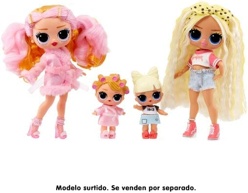 Jajaja ¡Sorpresa! Fiesta de pijamas con niñera preadolescente - IVY WINKS &amp; BABYDOLL - Caja abierta con 20 sorpresas - Incluye 2 muñecas con funciones de cambio de color - Apto para niños de 4 años en adelante