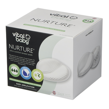 Vital Baby NURTURE Ultra Comfort para seios Almofadas 56 unidades