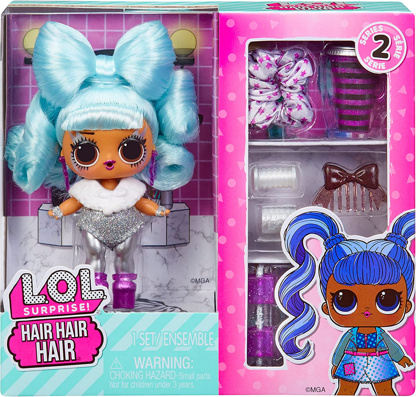 L.O.L. Surprise!  Hair Hair Hair Dolls Series 2 - Adequado para crianças e colecionadores com mais de 4 anos