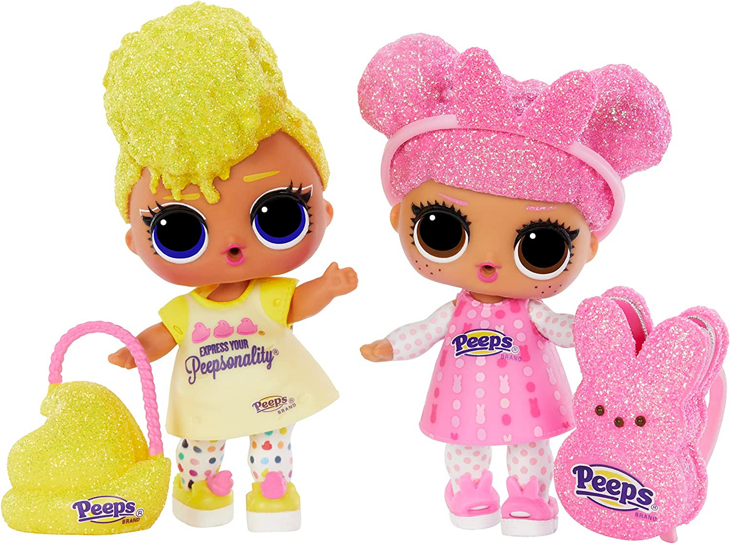 Jajaja ¡Sorpresa! Loves Mini Sweets Peeps - Lindo conejito - Edición limitada con temática primaveral - Muñeca coleccionable con 7 sorpresas - Para niñas, niños y coleccionistas de 4 años en adelante