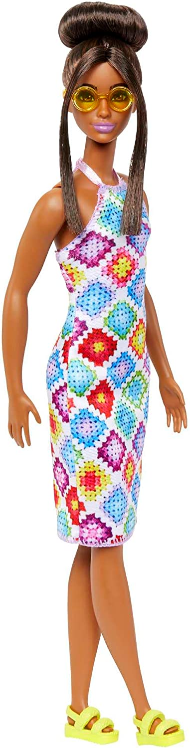 Barbie Boneca, loira de 11,5 polegadas, jogo de piscina com escorregad