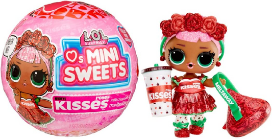 Jajaja ¡Sorpresa! Loves Mini Sweets Hugs &amp; Kisses Doll - MELTAWAY ROSIE - Muñecas coleccionables de edición limitada para el día de San Valentín con 7 sorpresas y accesorios - Gran regalo para niños de 4 años en adelante