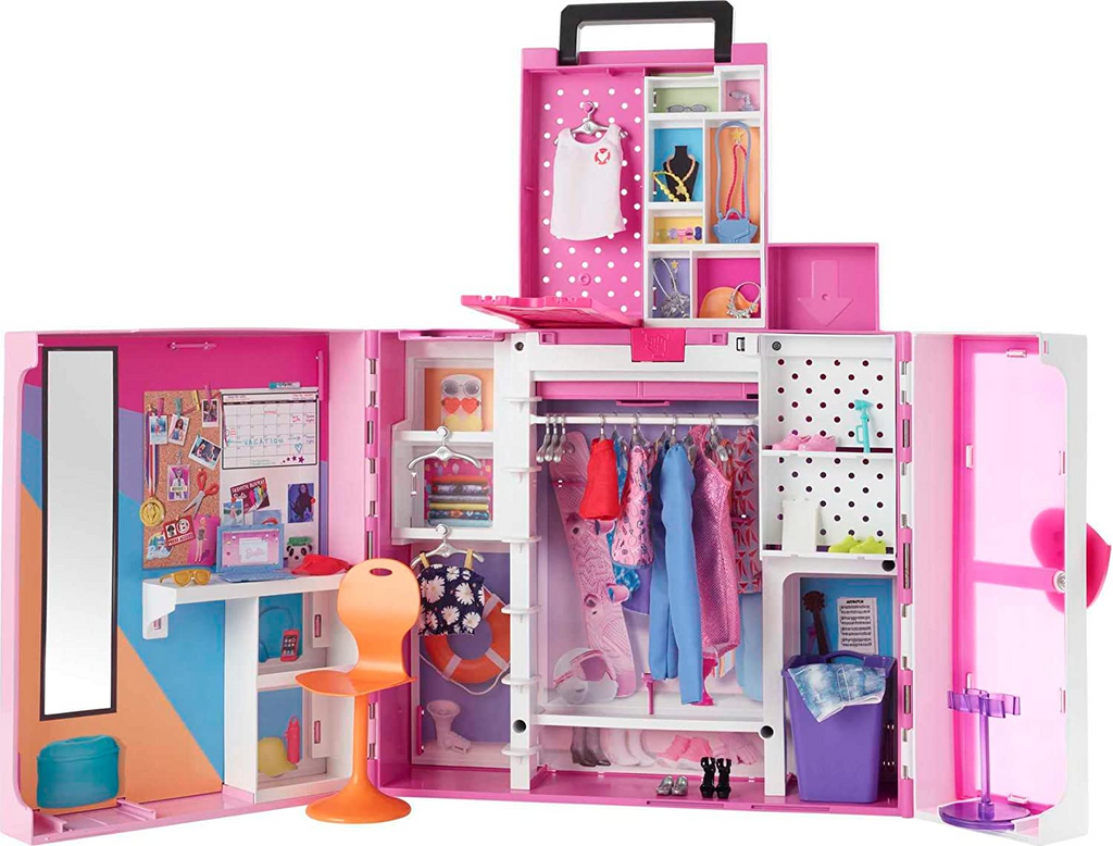 Barbie Closet Luxo Fashion Completo Com Roupas E Acessórios