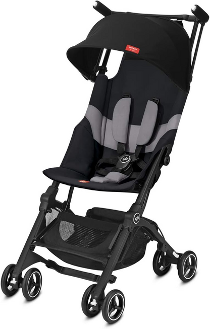 Pockit+ GB All Terrain Ultra Compact, compatível com bagagem de cabine, de 6 meses a 22 kg (aprox. 4 anos), preto veludo