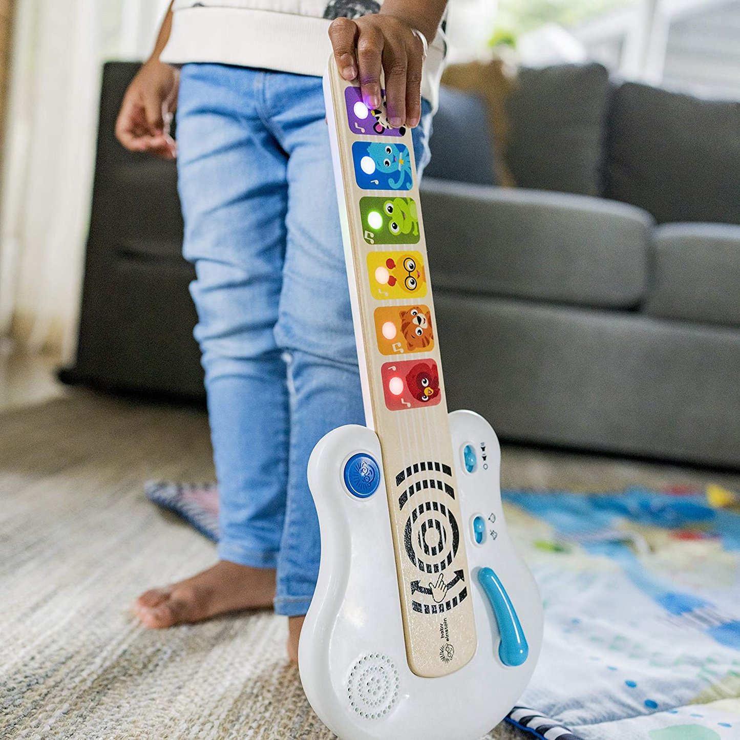 Baby Einstein Hape, Strum Along Songs Magic Touch Brinquedo de guitarra eletrônica de madeira & Hape Magic Touch Piano Musical Brinquedo de madeira