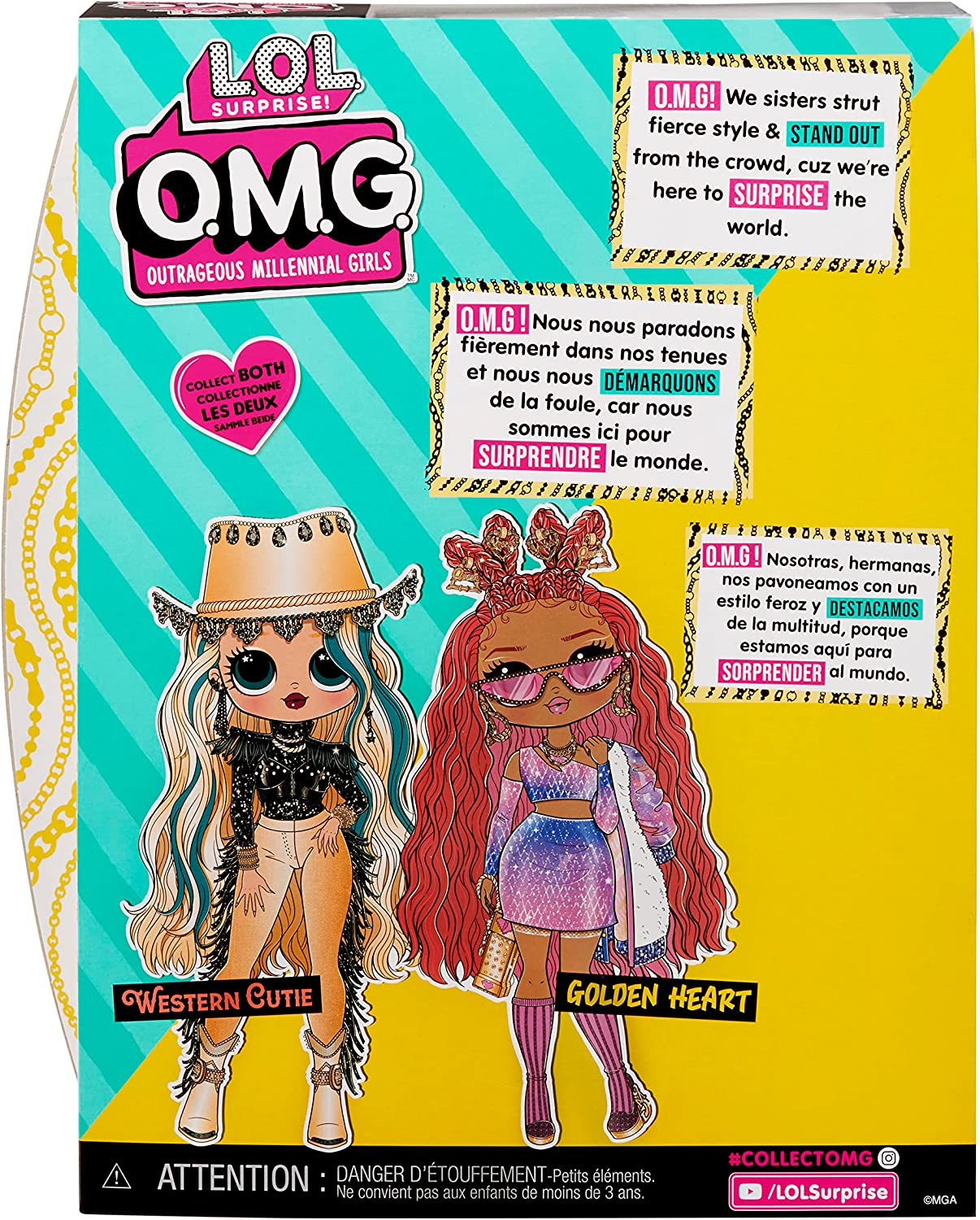 L.O.L. Surprise!   OMG Fashion Doll - GOLDEN HEART Great Gift for Kids Ages 4+