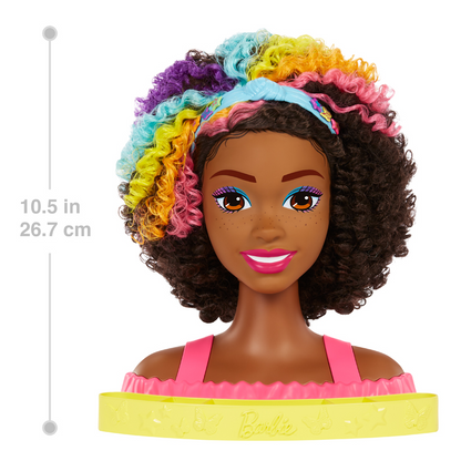 Barbie Totally Hair Deluxe Cabezal de Peinado Negro