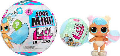 Jajaja ¡Sorpresa! Sooo Mini Lil Sisters - SURTIDO ALEATORIO - Incluye muñeca Lil Sister coleccionable de edición limitada, 5 sorpresas y Mini LOL Surprise Ball - gran regalo para niños de 4 años en adelante