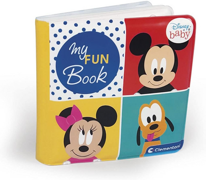 Clementoni 17720 Mi Fun Fun Disney Libros para Bebé 6 Meses, Primeros Años, Infantil, Juguetes para Recién Nacido, Multicolor, Mediano