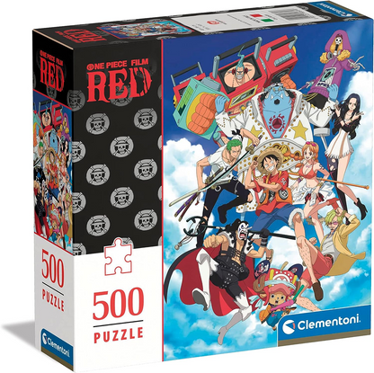 Clementoni 80689 One Film Rojo Puzzle de 500 Piezas para Adultos Made in Italy