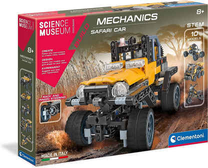 Clementoni 61375 Science Museum Juego de construcción de equipos mecánicos y agrícolas, kit de ciencia para niños a partir de 8 años, juguetes STEM, versión en inglés fabricado en Italia, multicolor