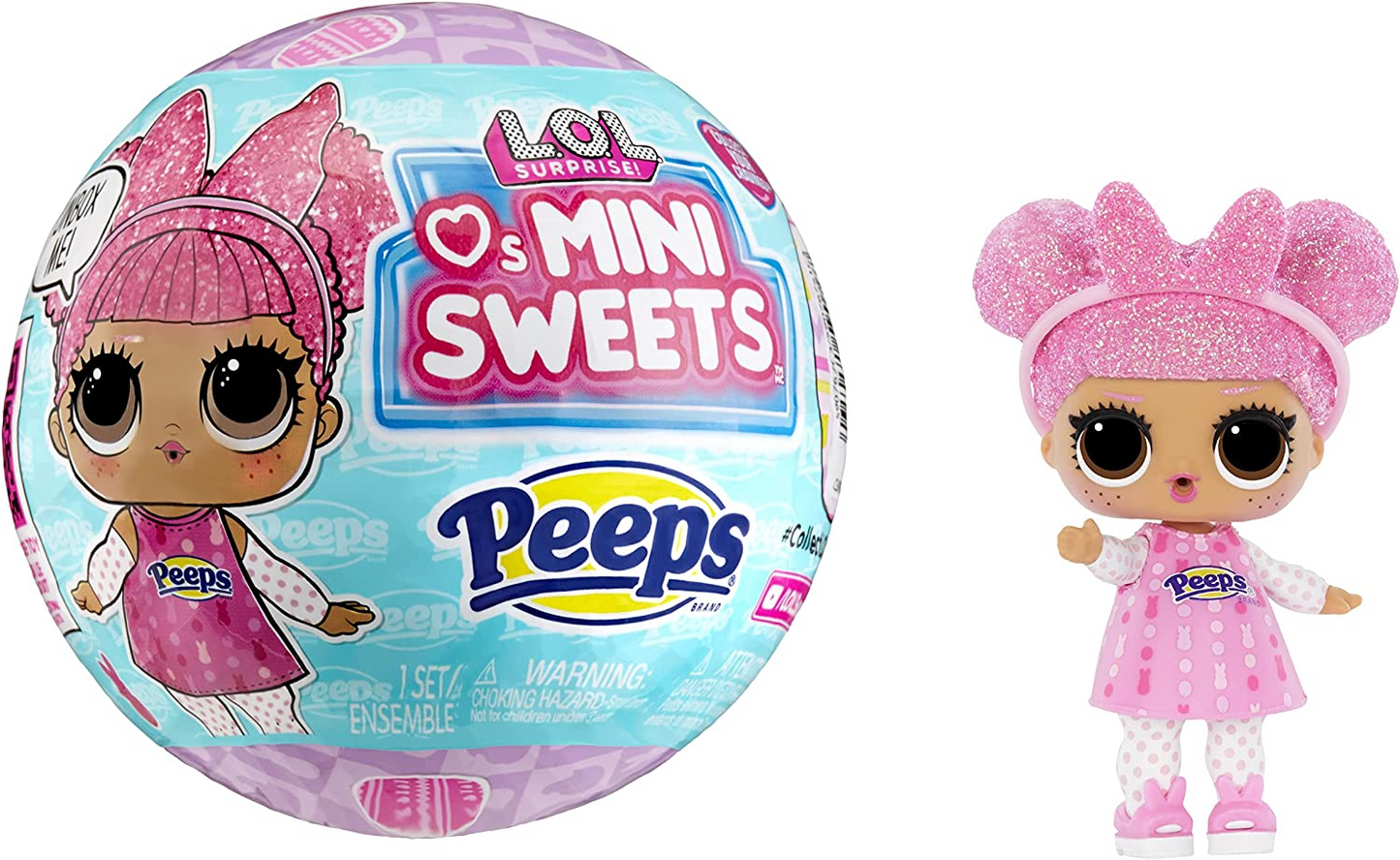 L.O.L. Surprise! Loves Mini Sweets Peeps - Cute Bunny - Edição Limitada com Tema de Primavera - Boneca Colecionável com 7 Surpresas - Para Meninas, Meninos e Colecionadores a partir de 4 anos