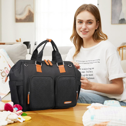 Pomelo  Melhor bolsa trocador de bebê com clipes para carrinho de bebê e trocador para mamãe e papai