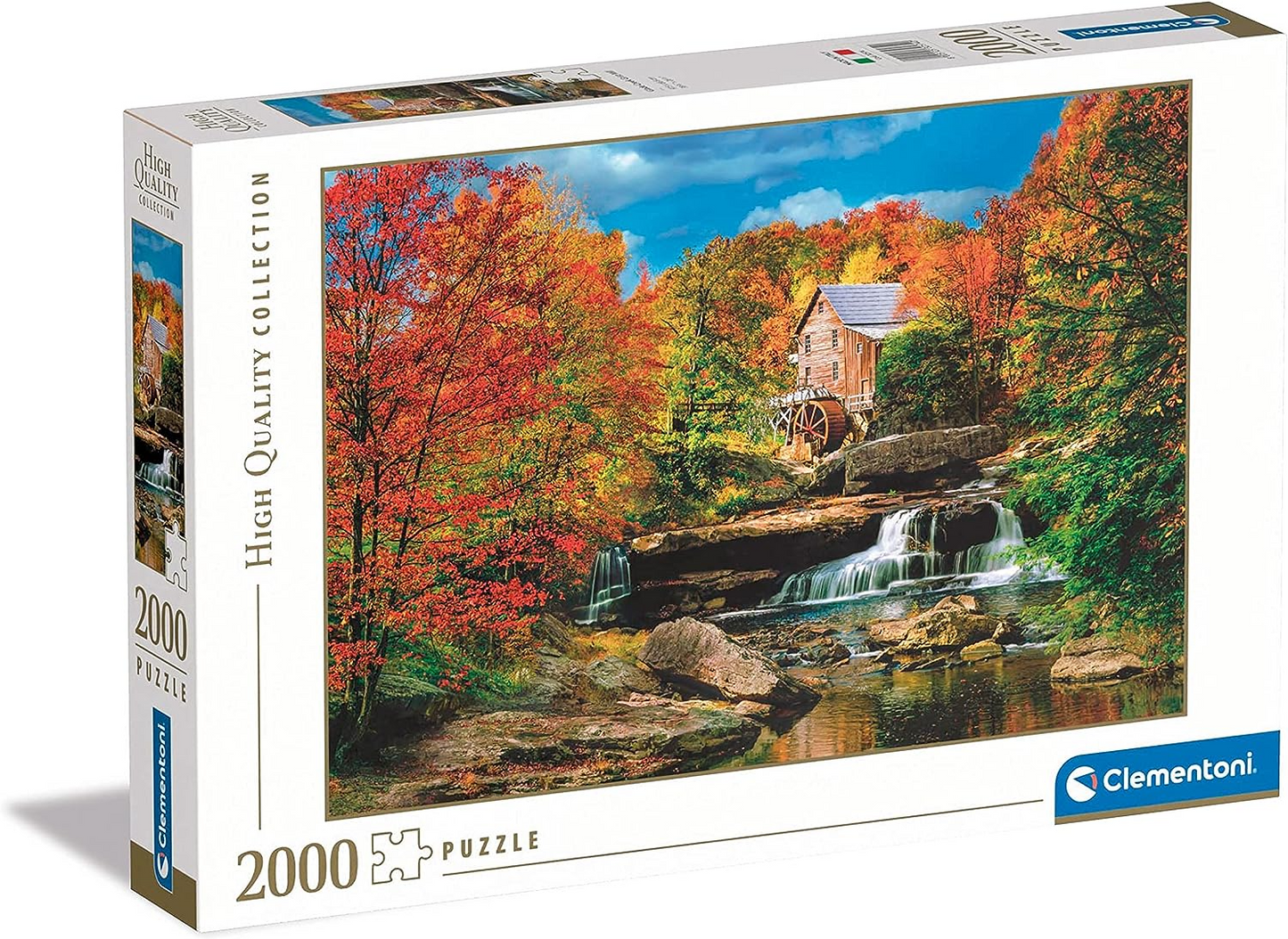 Clementoni 32574 Coleção Glade Creek Grist Mill 2.000 peças, quebra-cabeça para adultos feito na Itália, multicolorido