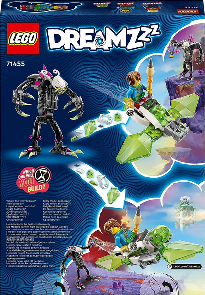 LEGO 71455 DREAMZzz Grimkeeper the Cage Monster Figure Set, Kids Transform Z-Blob em um Mini-Plane ou Hoverbike, Inclui 2 Minifiguras do Programa de TV, Brinquedos para Mais de 7 Anos Crianças, Meninos, Meninas