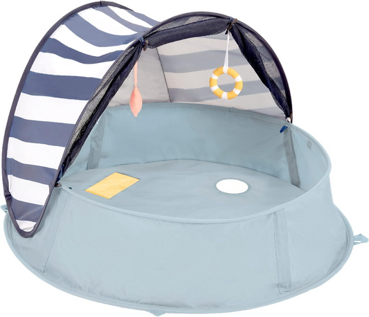 Tienda de campaña de playa y piscina infantil Babymoov Aquani Pop Up | Protección solar UPF 50+ anti-UV