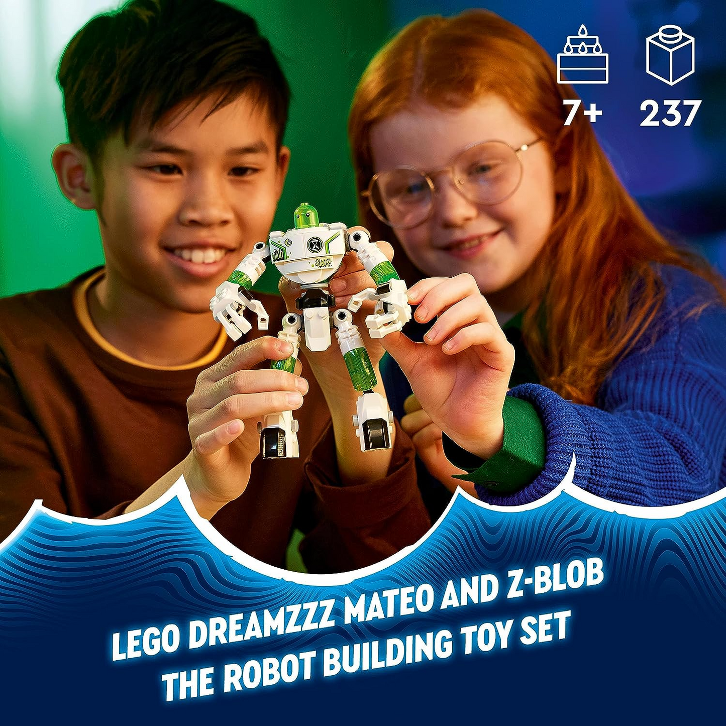 LEGO 71454 Conjunto de brinquedos DREAMZzz Mateo e Z-Blob, o robô com figura de robô e minifiguras de Jayden e Mateo, jogo de aventura de sonho imaginativo baseado no programa de TV, brinquedos para crianças com mais de 7 anos