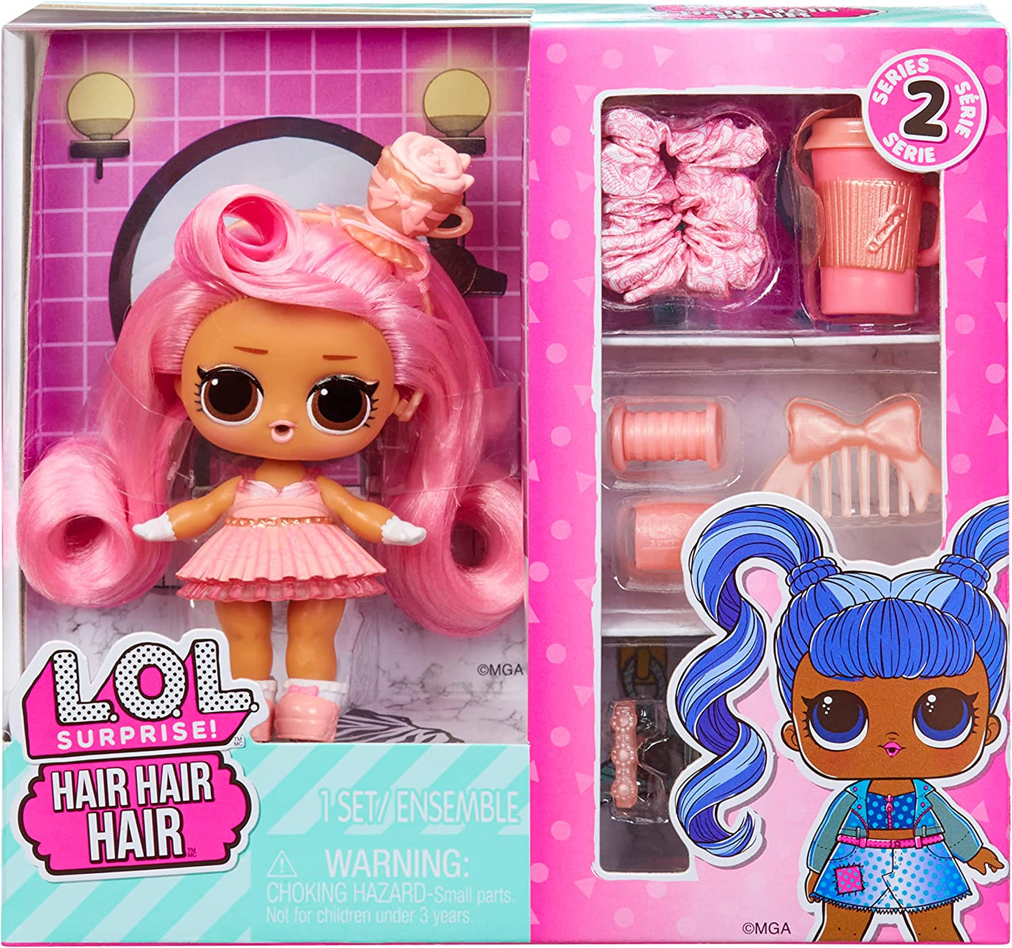 L.O.L. Surprise!  Hair Hair Hair Dolls Series 2 - Adequado para crianças e colecionadores com mais de 4 anos