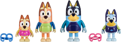 Bluey  17547 Figura do Dia da Família 4PK Praia, Multicolor