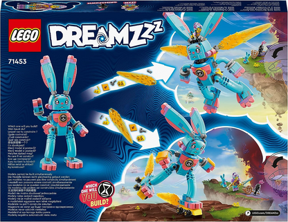 LEGO 71453 DREAMZzz Izzie e Bunchu, o Coelhinho, Figura de Coelho de Brinquedo Construível com Patins, Construído de 2 Formas para Brincadeira Imaginativa Baseado no Programa de TV