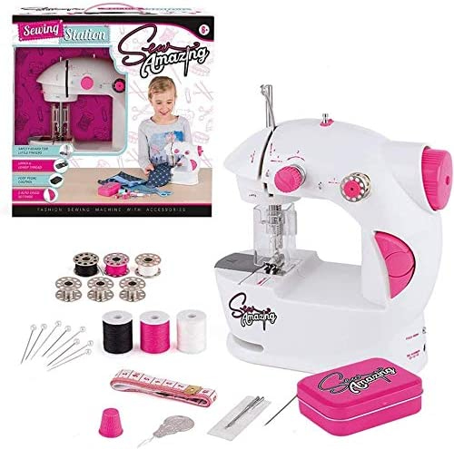 Sew Amazing  Estúdio | Brinquedo STEAM para máquina de costura, conjunto educacional completo para meninas e crianças iniciantes