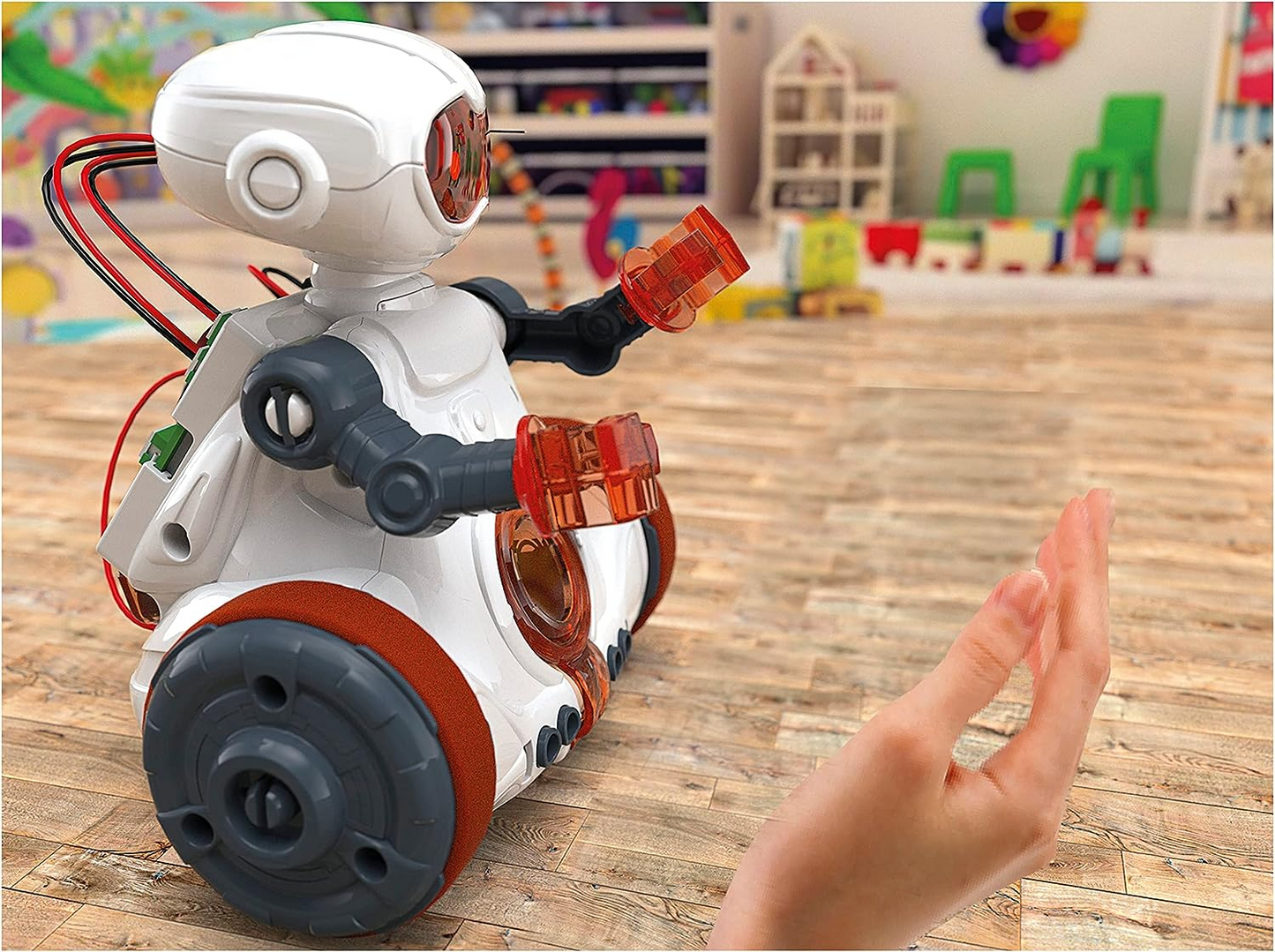 Clementoni 75053 Science &amp; Play Mio Robot, Scientific, Set de construcción, Regalo para niños a partir de 8 años, Juguetes STEM, Versión en inglés Hecho en Italia, Multicolor