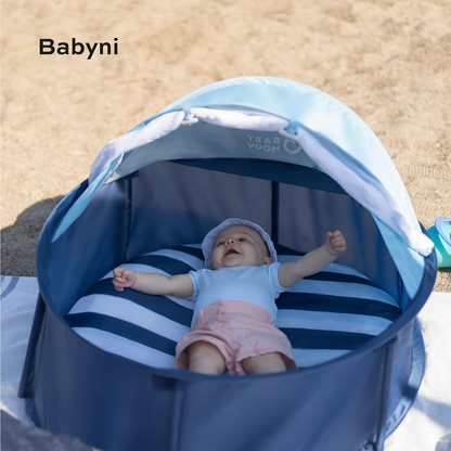 Carpa de playa emergente Babymoov Babyni | Tienda anti-UV | Refugio solar, UPF 50+