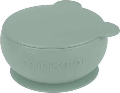 Minikoioi River Green Silicone Bowly para bebês e crianças (6m +)