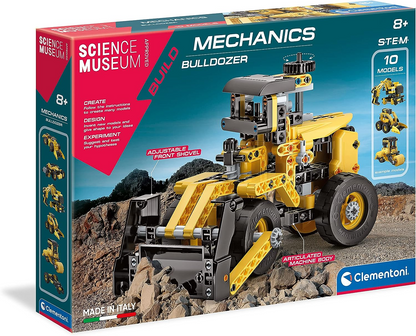 Clementoni 61375 Science Museum Juego de construcción de equipos mecánicos y agrícolas, kit de ciencia para niños a partir de 8 años, juguetes STEM, versión en inglés fabricado en Italia, multicolor